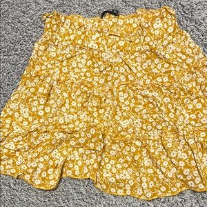 Floral Yellow Skirt